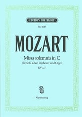 Missa Solemnis in C K. 337 SATB Vocal Score cover